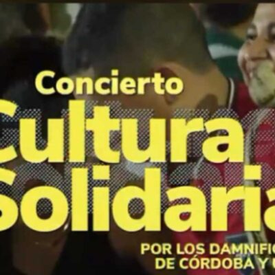 Concierto Cultura Solidaria para apoyar a las comunidades afectadas por las lluvias