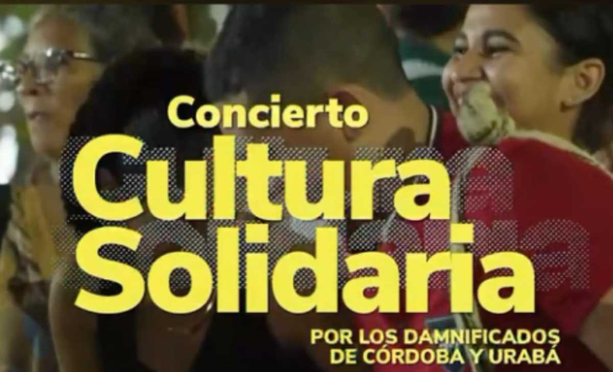 Concierto Cultura Solidaria para apoyar a las comunidades afectadas por las lluvias