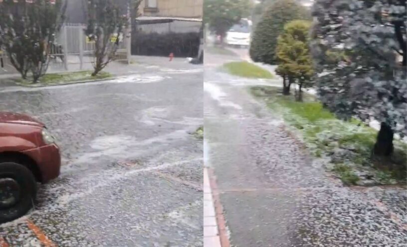 granizada en Bogotá