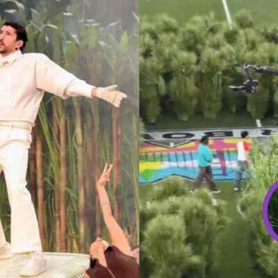 Pago que recibiceron los “arbustos humanos” del espectáculo de Bad Bunny