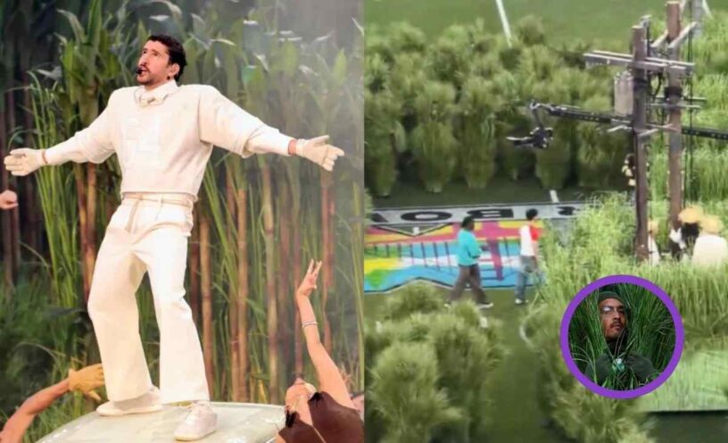 Pago que recibiceron los “arbustos humanos” del espectáculo de Bad Bunny
