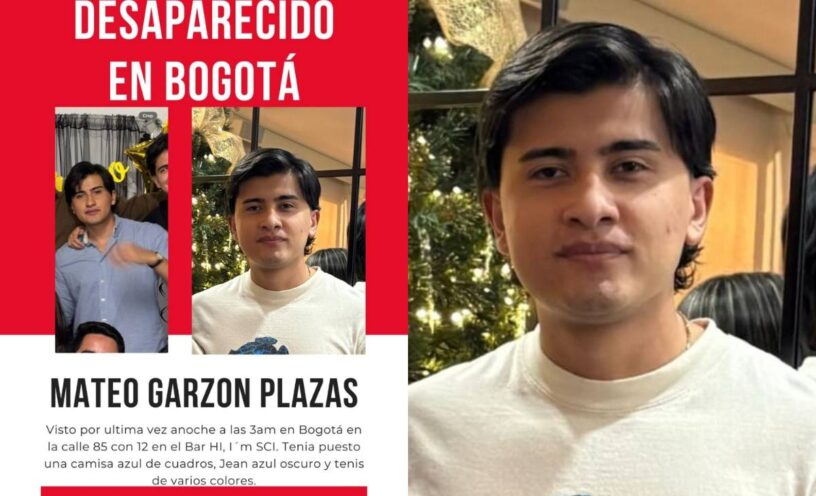joven desaparecido en Bogotá