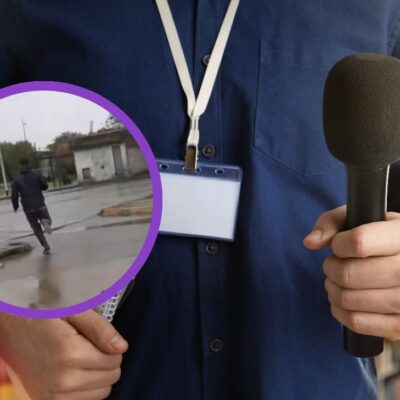 El video del periodista que robaron en plena transmisión en vivo