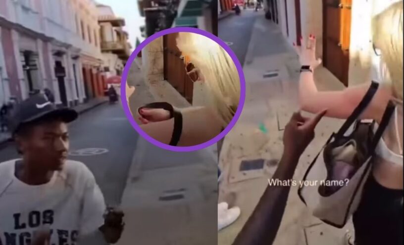 El video que muestra acoso a una mujer turista en plena calle de Cartagena