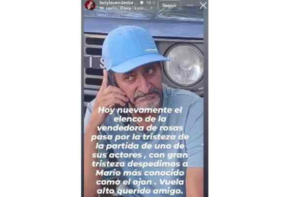 muerte de un actor de La vendedora de rosas