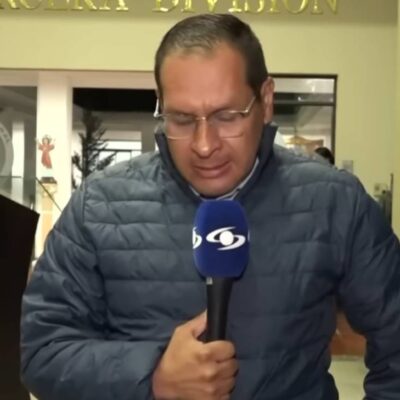 periodista Caracol lloró en vivo