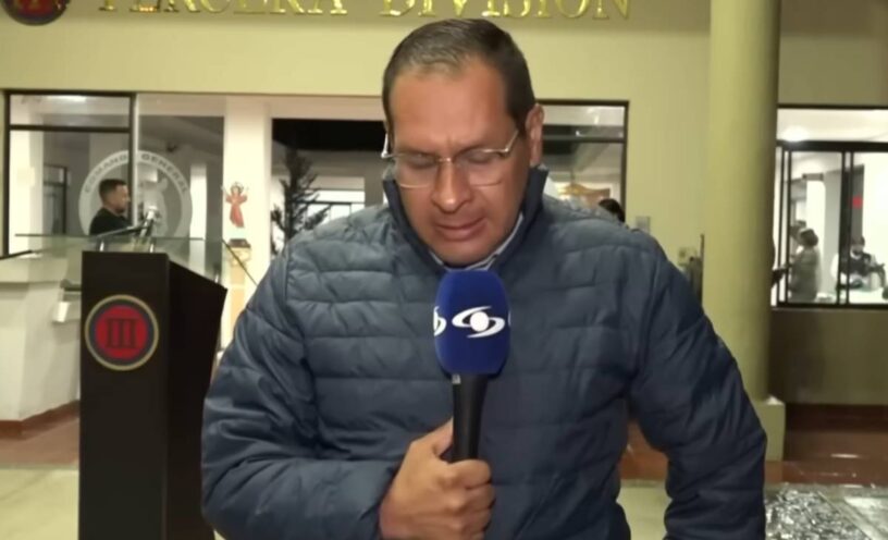 periodista Caracol lloró en vivo