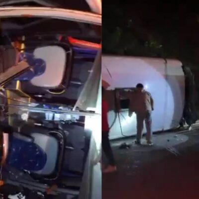 accidente vía Bogotá La Vega