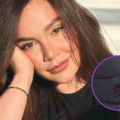 camisa con la que Lina Tejeiro intentó ocultar su embarazo