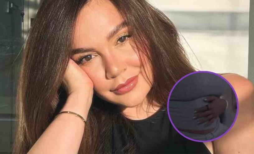 camisa con la que Lina Tejeiro intentó ocultar su embarazo