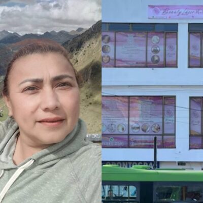 Mujer desapareció en un centro estético
