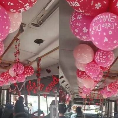 conductor de bus decoró día de las madres