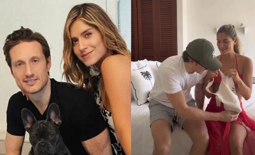 El video de la reacción del esposo de Laura Tobón al enterarse de que va a ser papá por segunda vez