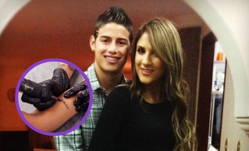 El tatuaje que James Rodríguez y Daniela Ospina conservan nueve años después de su ruptura