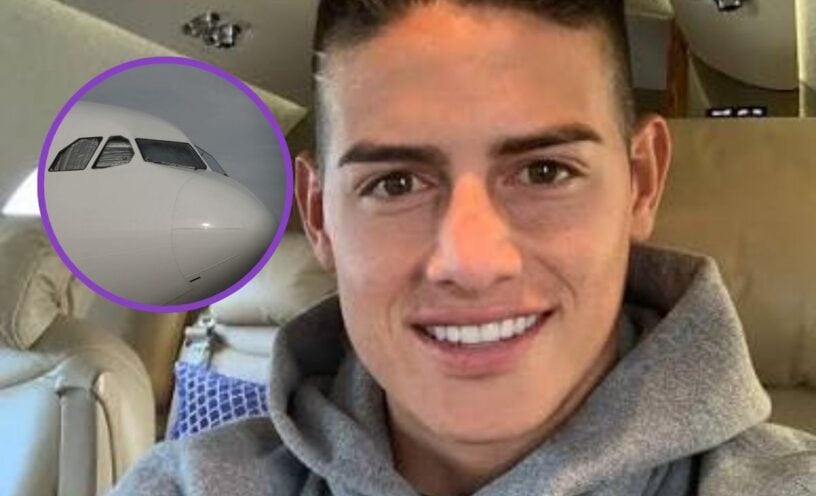 James Rodríguez vivió momentos de tensión antes de despegar: el avión presentó una falla mecánica