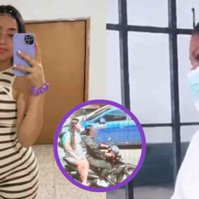 Yulieth Angulo entrando a la cárcel